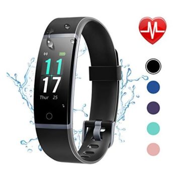 Letsfit Fitness Tracker HR Activity Tracker with Step CounterIP68 Waterproof Pedometer with Calorie Counter Sleep MonitorSmart Fitness Band for Men Women Kids