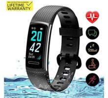 Yemo Updated 2019 Version Fitness Tracker HR Activity Trackers Health Exercise Watch with Heart Rate and Sleep Monitor Smart Band Calorie Counter Step Counter Pedometer Walking