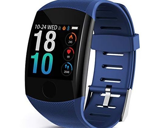 LEKOO Fitness Tracker  Activity Tracker with Step Counter  Waterproof SmartWatch with Heart Rate Monitor  Fit Watch Sleep Monitor Step Counter for Android & iPhone