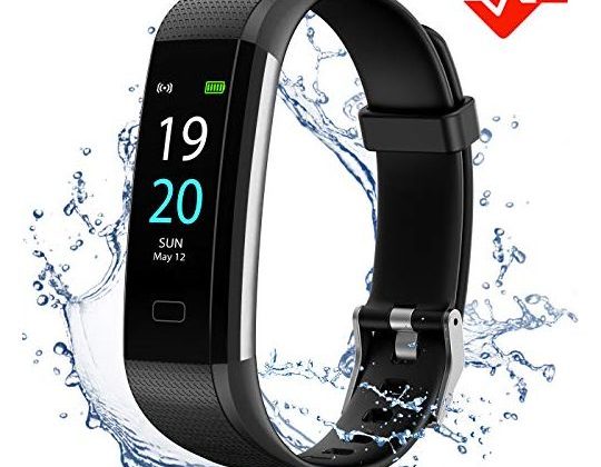 Akasma Fitness Tracker HR S5 Activity Tracker Watch with Heart Rate Monitor Pedometer IP68 Waterproof Sleep Monitor Step Counter for Women Men