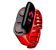 BITUBITU M1 AI Smart Watch Wristband Bluetooth Earphone Two in One Sports Bracelet Fitness Tracker Heart Rate Monitor
