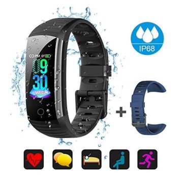 Fitness Tracker Activity Tracker Watch Waterproof Activity Tracker Smart Watch Remote Photography Heart Rate Blood Pressure Blood Oxygen Monitor Step Calorie Counter Pedometer for Women Men Kids