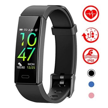 Mgaolo Fitness Tracker with Blood Pressure Heart Rate Sleep Monitor10 Sport Modes IP68 Waterproof Activity Tracker Fit Smart Watch with Pedometer Calorie Step Counter for Women Men Kids
