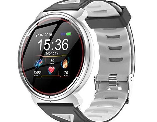 Smart Watch for iOS Android Phones AIVEILE 2019 Version Activity Fitness Tracker Bluetooth Bracelet Waterproof Smartwatch with Blood Pressure Monitor Compatible Samsung iPhone for Men Women Kids