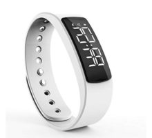 synwee Fitness Tracker Watch BandNonBluetooth Smart Bracelet Walking Pedometer Watch Step Counter Calorie Burned Distance Alarm Timer for Kids Teens Adult Men Women(White)
