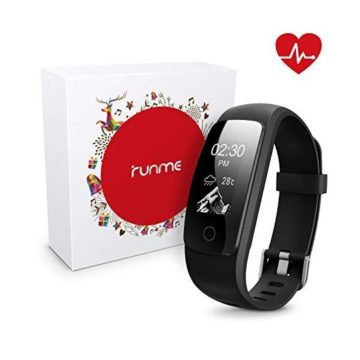 runme Fitness Tracker with Heart Rate Monitor Activity Tracker Smart Watch with Sleep Monitor IP67 Water Resistant Walking Pedometer with Call SMS Remind for iOS Android