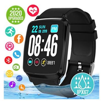 Smart Watch Smartwatch for Android Phones Waterproof Fitness Watch with Heart Rate Sleep Monitor Sport Fitness Activity Tracker Watch with Pedometer Calorie Compatible for Samsung iOS Women Men