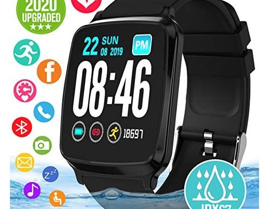 Smart Watch Smartwatch for Android Phones Waterproof Fitness Watch with Heart Rate Sleep Monitor Sport Fitness Activity Tracker Watch with Pedometer Calorie Compatible for Samsung iOS Women Men